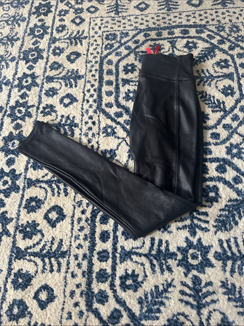 SPANX Faux Leather Black Leggings